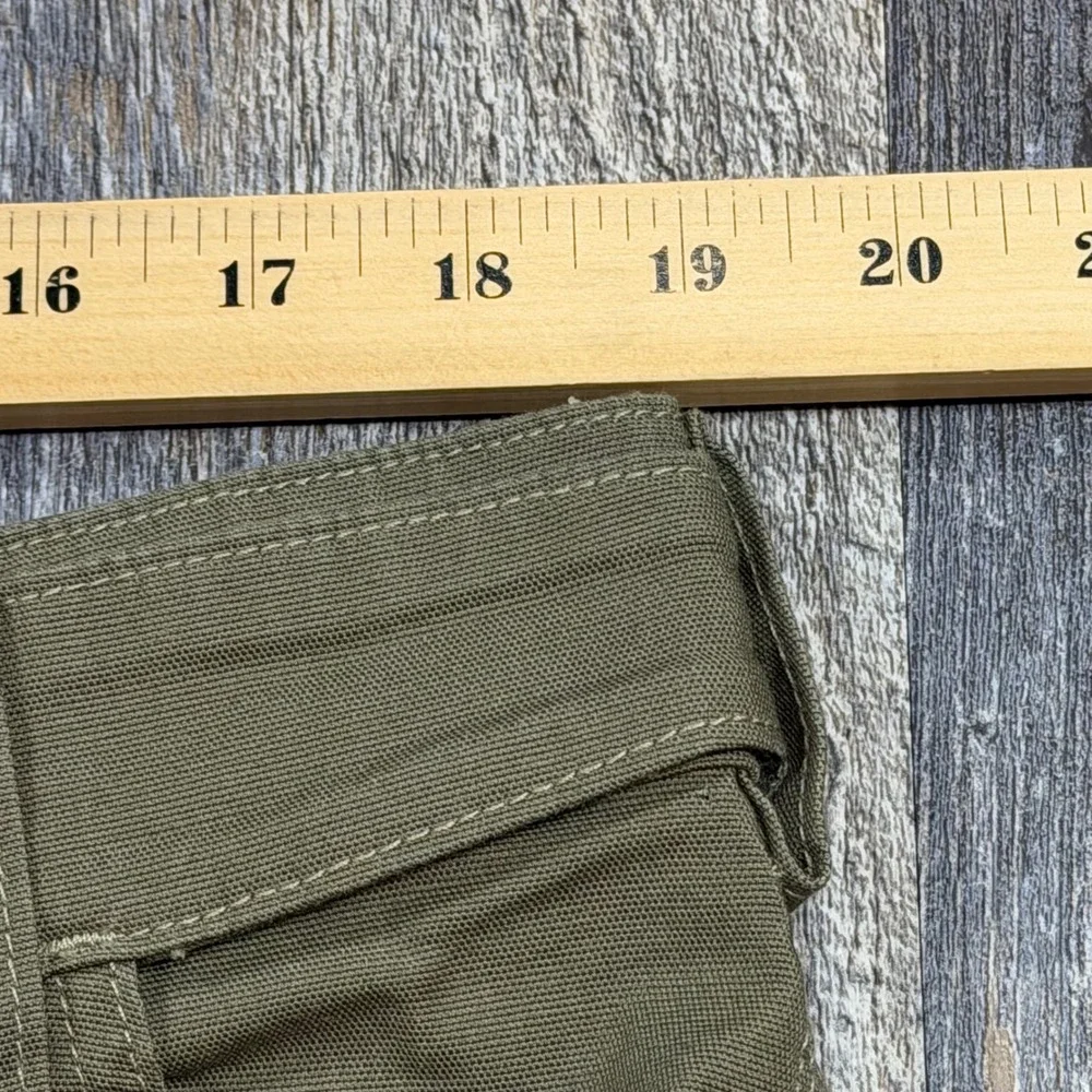 Duluth Trading Co Cargo Shorts Mens 38 Olive Green CoolMax Flex Firehose Relaxed